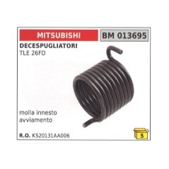 Muelle embrague de arranque compatible MITSUBISHI desbrozadora TLE 26FD 013695