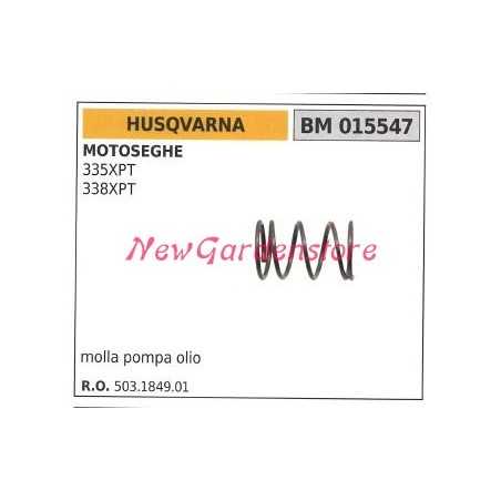Muelle Bomba de aceite HUSQVARNA motor motosierra 335XPT 338XPT 015547 | NewgardenParts.com