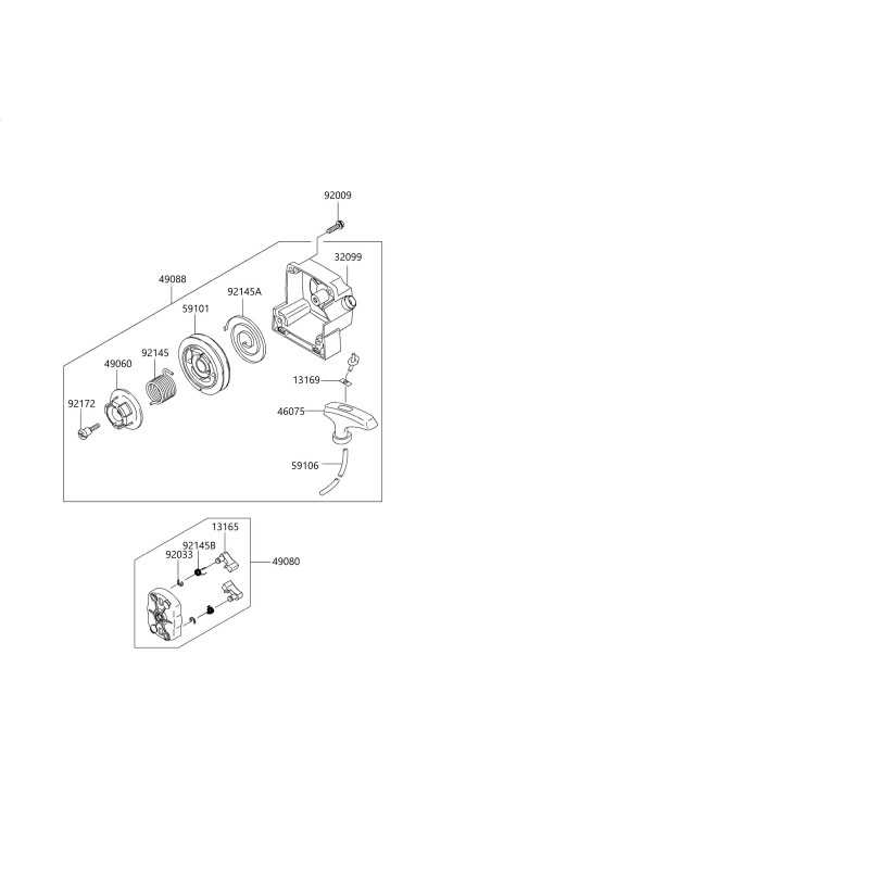 STARTER SPOOL SCREW FOR TJ53E 92172-0705 ORIGINAL BLUE BIRD