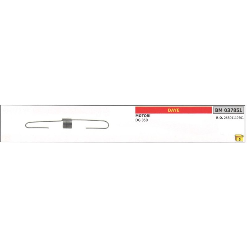 Molla regolatore di giri DAYE per motore trattorino DG 350 037851