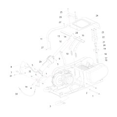 VITE TSPEI M6X25 UNI 5933 ZB 033280 ORIGINALE BLUE BIRD | NewgardenParts.com