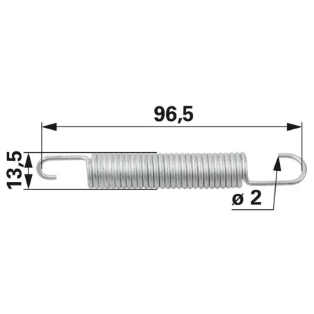 Molla telaio piatto sterzo trattorino ORIGINALE CASTELGARDEN - STIGA 25430220/0