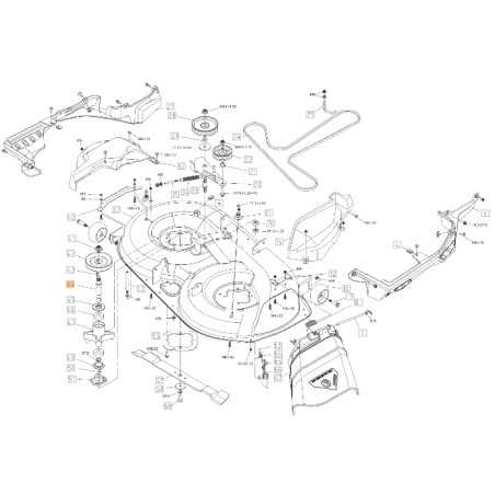 Eje de cuchilla para tractor de césped OM109L ORIGINAL EMAK modelos TS000133R | NewgardenParts.com