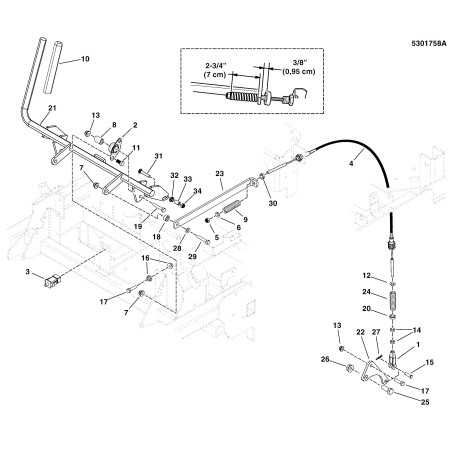 CABLE, PARKING BRAKE, S200XT LR5102568 GENUINE Ferris | NewgardenParts.com