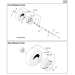 WHEEL, 12 X 8.5, 5/4.5, OFFSET 1.3 (SV) LR5103920X1 GENUINE Ferris | NewgardenParts.com