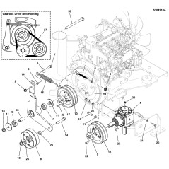 BELT, B-SEC, DOUBLE, BANDED, 41" EL LR5104574 ORIGINAL Ferris