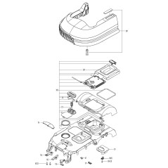 Assemblage du couvercle supérieur