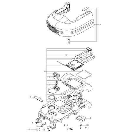 Worx Original XR50041471 Top Cover Assembly | NewgardenParts.com