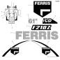 DECALCOMANIA, Modello, Mano Destra LR5104752FS ORIGINALE Ferris DECALCOMANIA, Modello, Mano Destra LR5104752FS ORIGINALE Ferris