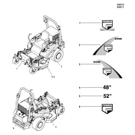 DECALCOMANIA, DISTINTIVO, IS2000Z, SINISTRO LR5100336 ORIGINALE Ferris | NewgardenParts.com