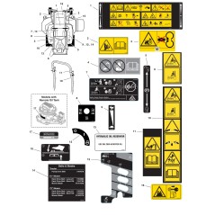 DECALCOMANIA, Avvertenza/Sicurezza LR5106565FS ORIGINALE Ferris