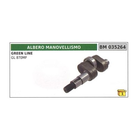 Albero manovellismo per falciatrice GREEN LINE GL 870MF | NewgardenParts.com