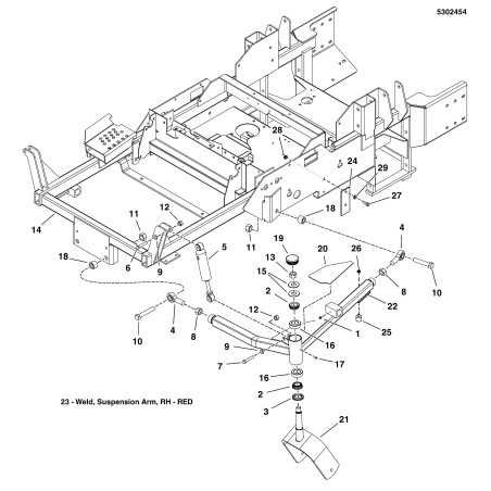 WELDING, ROTATING YOKE - RED LR5402206B GENUINE Ferris | NewgardenParts.com