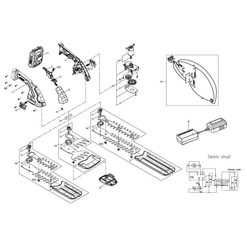 Blade assembly 100 XR50034050 ORIGINAL Worx