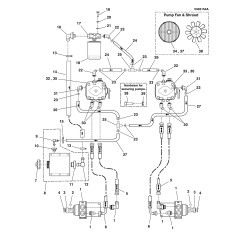 FLEXIBLE HOSE ASSEMBLY, (21), HP, ST X ST LR5102094 GENUINE Ferris