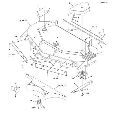WELDING, REAR DEFLECTOR, 61 RD - BLACK LR5407884A GENUINE Ferris | NewgardenParts.com