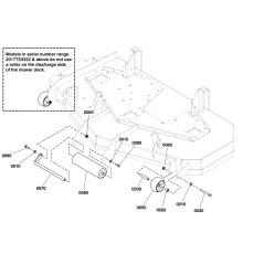 USE 5105755 - WELD, BRKT, ROLLER PIN, BLACK LR5041655A GENUINE Ferris