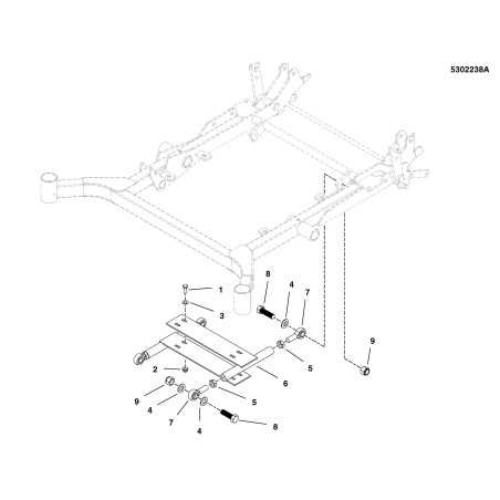 WELDING, BRIDGE STABILIZER - RED LR5407058B GENUINE Ferris | NewgardenParts.com