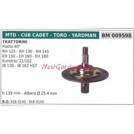 Messernabe Rasentraktor Mäher flach 40 Zoll MTD 009598 | NewgardenParts.com