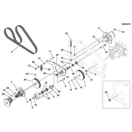 ASSM, PULEGGIA, RULLO TENSIONATORE POSTERIORE PIATTO, 2,75 (5102806) LR5411931 ORIGINALE Ferris | NewgardenParts.com