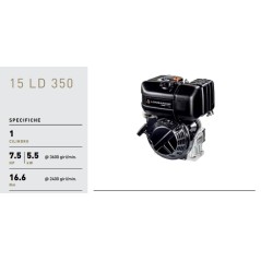 Motore diesel LOMBARDINI 15LD350 4 tempi motocoltivatore TWIST9DS 02010623 | NewgardenParts.com