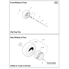 20X8.00-10 NHS 4PR TURF MASTER TIRES LR5101293X1 GENUINE Ferris | NewgardenParts.com