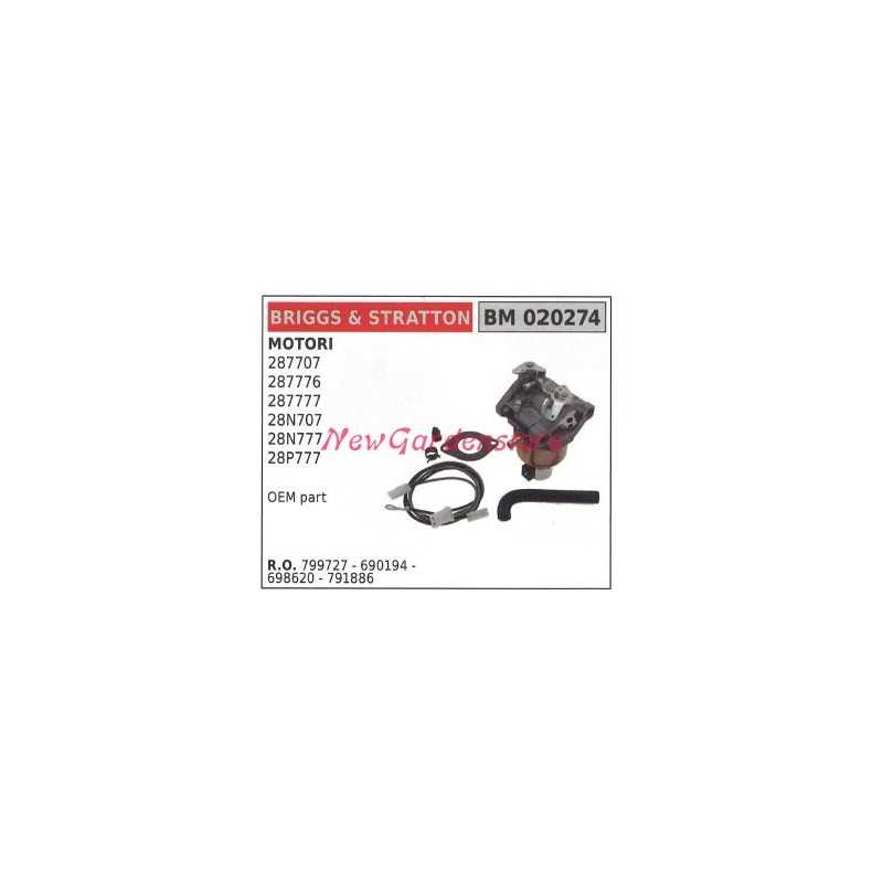 B&S tub-type carburettor for lawn mowers 287707 020274