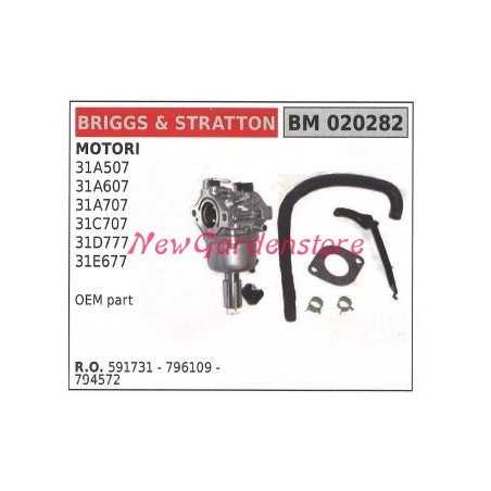 B&S tub-type carburettor B&S lawn mower mower 31A507 31A607 020282 | NewgardenParts.com