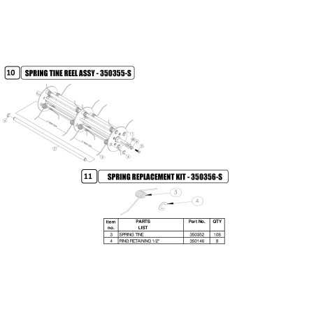 ORIGINAL Billy Goat AR350353 Spring Rotor Shaft | NewgardenParts.com