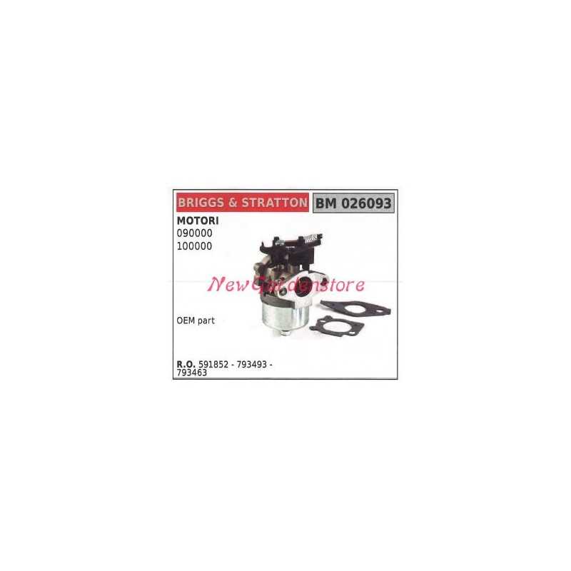 Carburateur à cuve B&S pour tondeuse à gazon B&S 090000 10000 026093