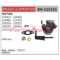 Carburateur B&S à cuve pour tondeuse à gazon B&S 110412 110432 020355 | NewgardenParts.com
