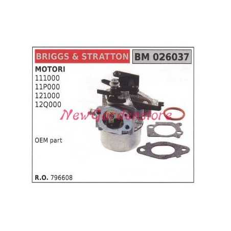 Carburatore a vaschetta B&S tagliaerba tosaerba rasaerba 111000 026037 | NewgardenParts.com