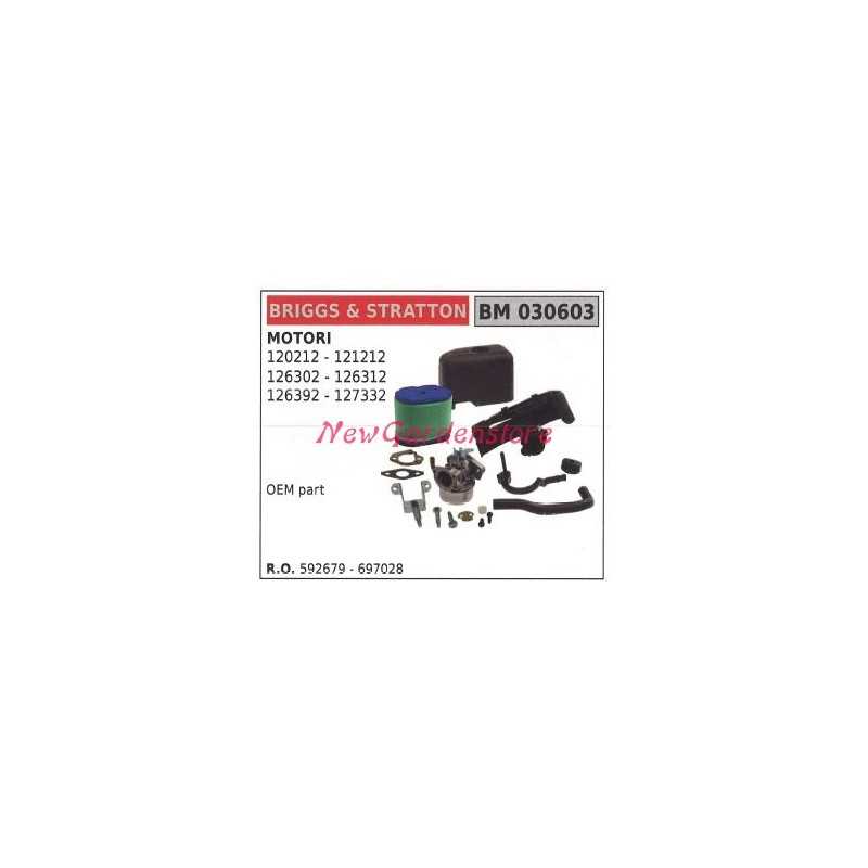 Carburatore a vaschetta B&S tagliaerba tosaerba rasaerba 120212 121212 030603