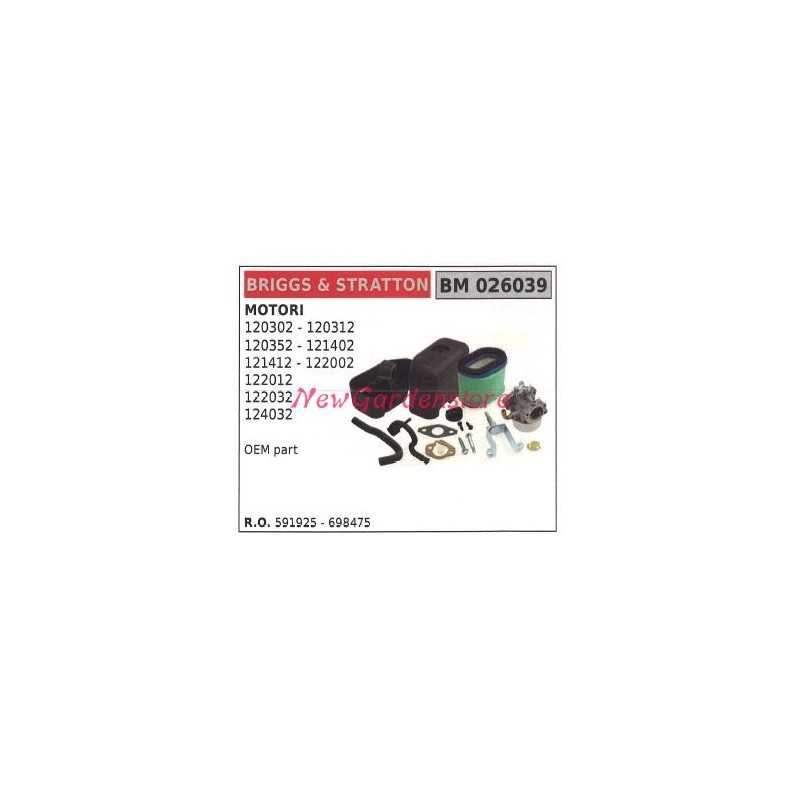 Carburatore a vaschetta B&S tagliaerba tosaerba rasaerba 120302 120312 026039