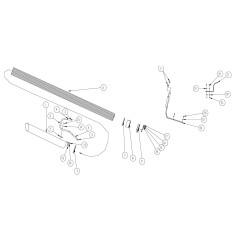 SUPPORTO TUBO FLESSIBILE WA MV VAC AR840174 ORIGINALE Billy Goat