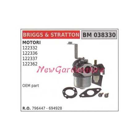 Carburatore a vaschetta B&S tagliaerba tosaerba rasaerba 122332 122336 038330 | NewgardenParts.com