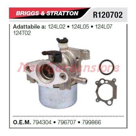 B&S carburador de bañera cortacésped 12AL02 12AL05 R120702 | NewgardenParts.com