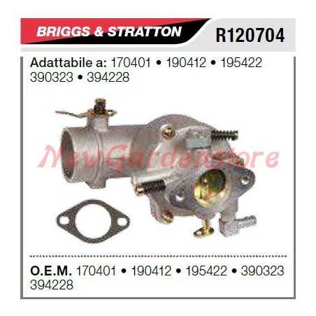 Carburador de cuba B&S cortacésped 170401 190412 R120704 | NewgardenParts.com