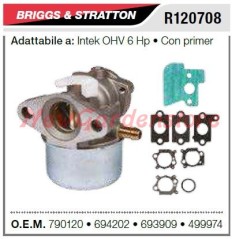 Carburatore a vaschetta Briggs tagliaerba tosaerba rasaerba INTEK OHV 6 HP R120708 790120