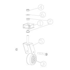 4" DIA X 2" WHEEL WITH KEY AR790144 ORIGINAL Billy Goat | NewgardenParts.com