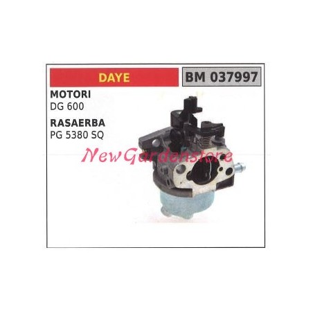 Carburatore a vaschetta DAYE rasaerba tosaerba tagliaerba PG 5380 SQ 037997 | NewgardenParts.com