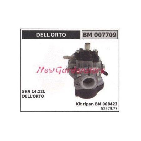 Carburatore a vaschetta DELLORTO rasaerba tosaerba sha 14.12l 007709 | NewgardenParts.com