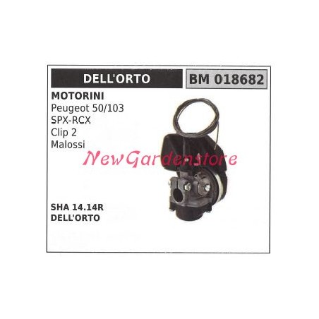 Carburatore a vaschetta DELLORTO rasaerba tosaerba SHA 14.14R 018682 | NewgardenParts.com