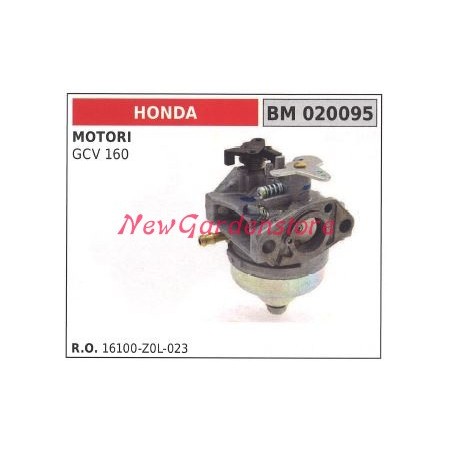 Carburatore a vaschetta HONDA motozappa GCV 160 020095 | NewgardenParts.com