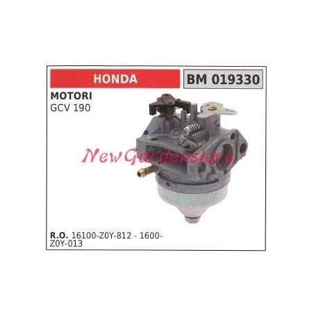 Carburatore a vaschetta HONDA motozappa GCV 190 019330 | NewgardenParts.com