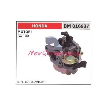 Carburatore a vaschetta HONDA motozappa GX 100 016937 | NewgardenParts.com