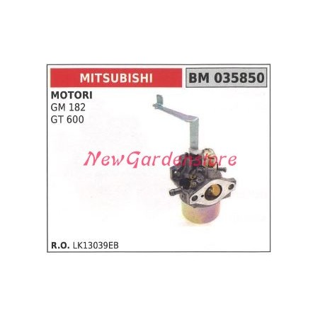 Carburatore a vaschetta MITSUBISHI motocoltivatore GM 182 GT 600 035850 | NewgardenParts.com