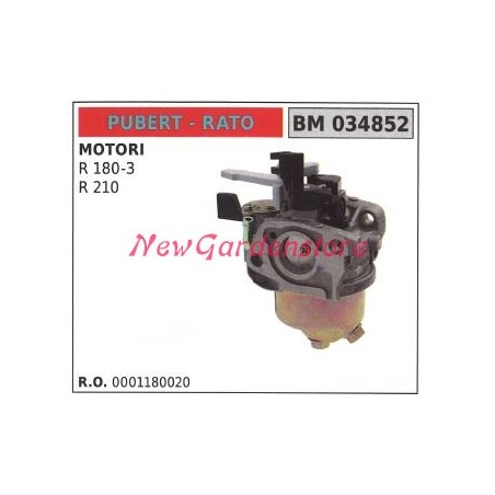 Carburatore a vaschetta RATO tagliaerba tosaerba rasaerba R 180-3 210 034852 | NewgardenParts.com