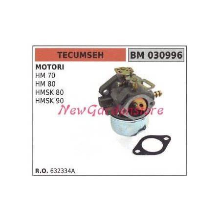 Carburatore a vaschetta TECUMSEH rasaerba tosaerba tagliaerba HM 70 80 030996 | NewgardenParts.com