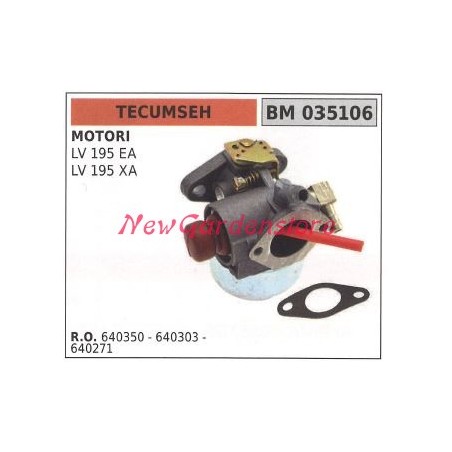 Carburatore a vaschetta TECUMSEH rasaerba tosaerba tagliaerba LV 195 EA 035106